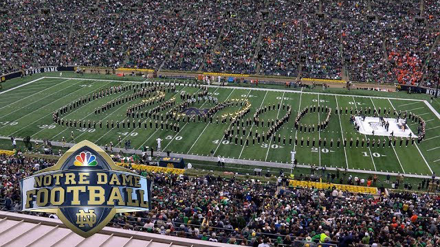 Rock band 'Chicago' plays with Notre Dame band at halftime | NBC Sports