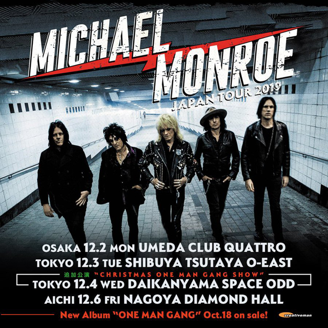 MICHAEL MONROE Japan Tour 2019