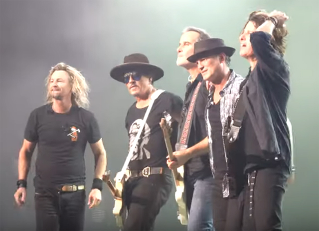 Stone Temple Pilots with Johnny Depp