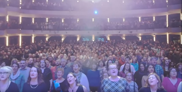 choir! choir! choir! - Massive 2000 person Choir! in Ottawa sings ABBA 