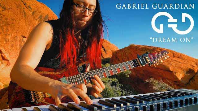 Dream On - Aerosmith Guitar Keyboard Cover (Gabriel Guardian)