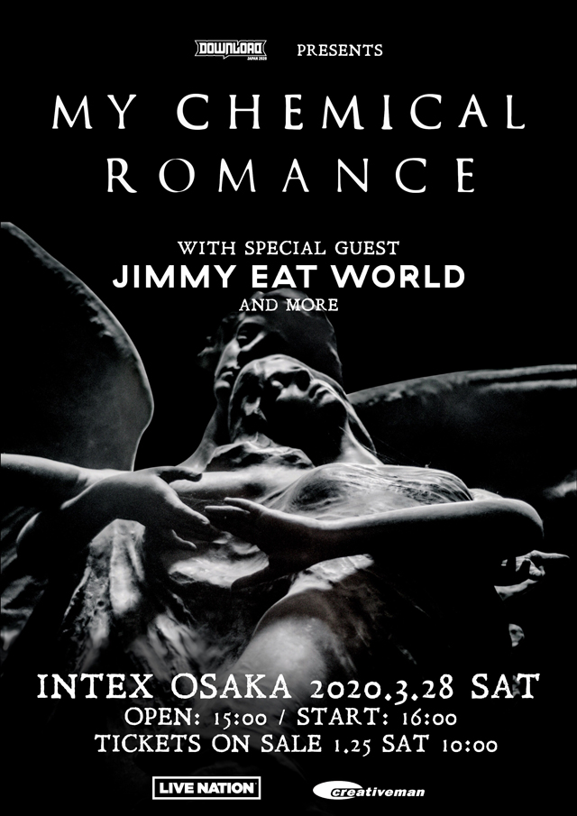 DOWNLOAD JAPAN presents My Chemical Romance WITH SPECIAL GUESTS  Jimmy Eat World  and more…
