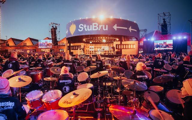 100 drummers geven het startschot voor De Warmste Week 2019