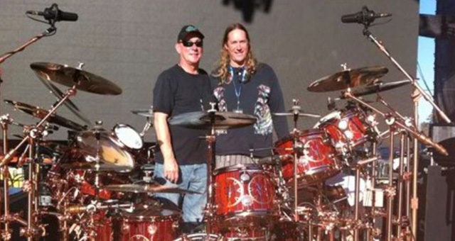 Neil Peart with Danny Carey