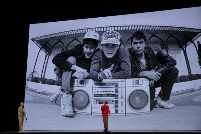 Beastie Boys Story - CREDIT: Atiba Jefferson Courtesy Of Apple / Background Image By Glen E. Friedman