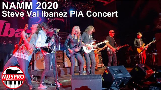 NAMM 2020: Steve Vai Joe Satriani Nita Strauss Paul Gilbert Polyphia Ibanez PIA Concert