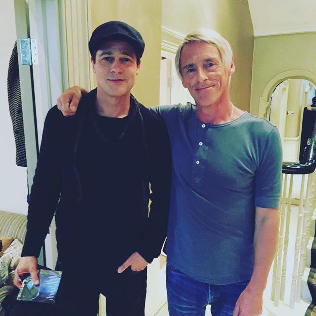 Paul Weller and Brad Pitt