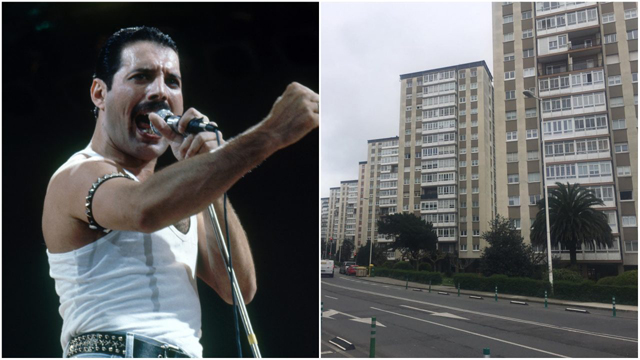Freddie Mercury and Monelos, A Coruña. Spain