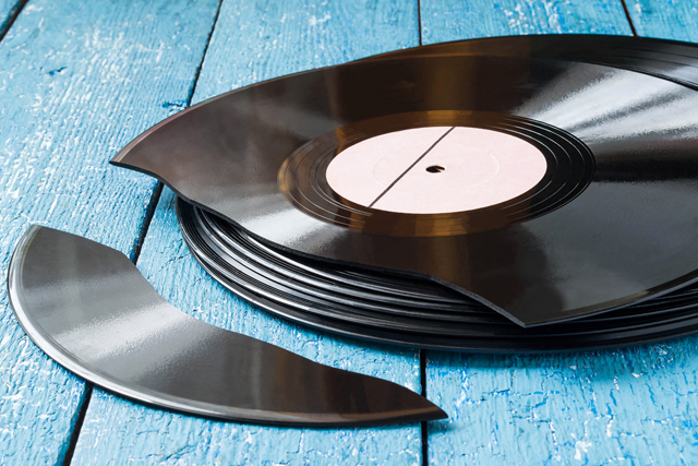 Broken vinyl, photo by Shutterstock