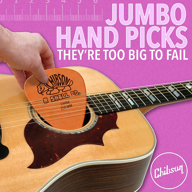 The Chibson Jumbo Hand Pick