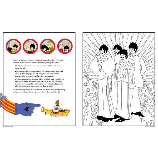 The Beatles Yellow Submarine Colour By Numbers: All You Need Is Colour!