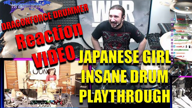 Reaction Video - DragonForce Drummer Reacts to Insane Japanese Girl Drum Cover