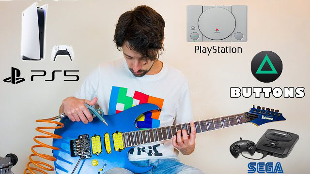 Davidlap - Game console sounds on guitar | The PlayStation 5 startup sounds SO COOL!