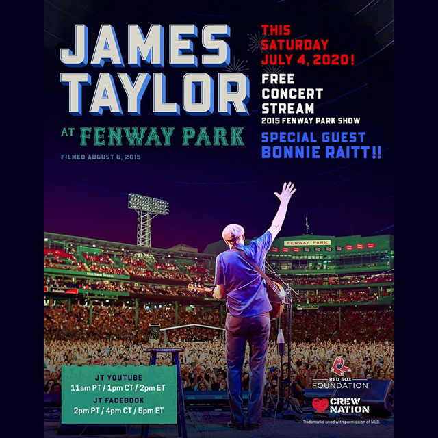 James Taylor - Fenway Park 2015 concert stream