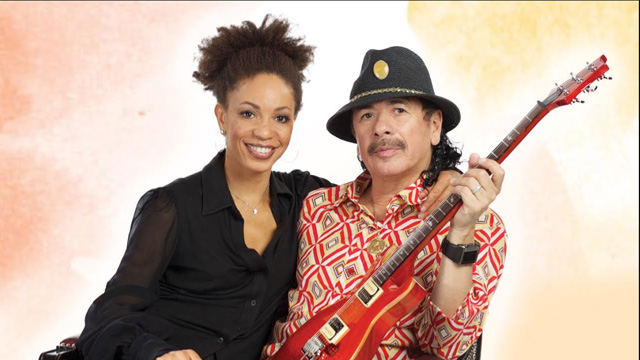 Cindy Blackman Santana and Carlos Santana