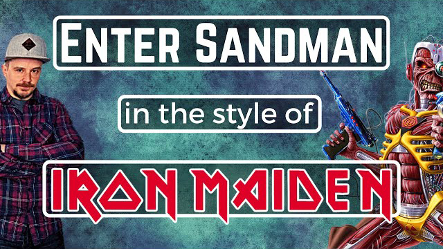 Metal Börje / Enter Sandman cover in the style of Iron Maiden
