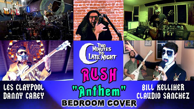 Two Minutes To Late Night - Coheed and Cambria + Mastodon + Primus + Tool + Mutoid Man Cover RUSH’s “Anthem”