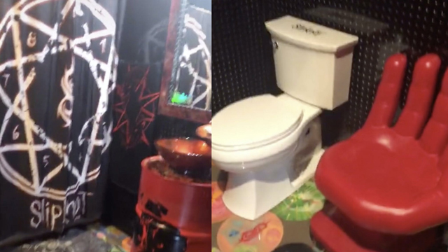 Slipknot Fan Creates Band Shrine With Bathroom Redesig
