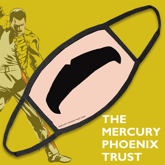 Freddie Moustache Mercury Phoenix Trust Face Mask