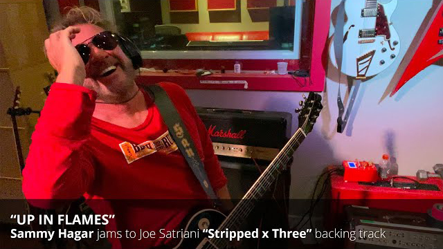 Sammy Hagar improvs over Joe Satriani's 