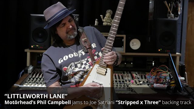 Motörhead's Phil Campbell jams to Joe Satriani's 