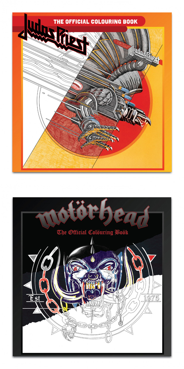 The Official Judas Priest Colouring Book & The Official Motorhead Colouring Book