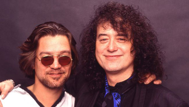 Jimmy Page and Eddie Van Halen (Image credit: Robert Knight Archive/Redferns)