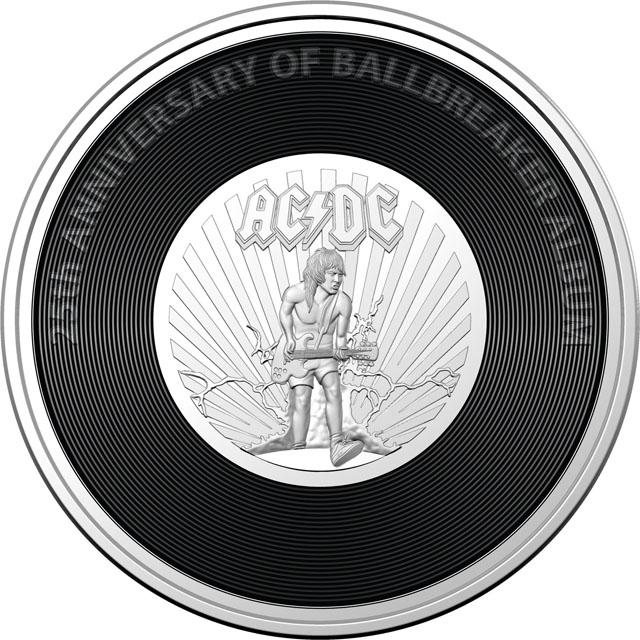 AC/DC - Ballbreaker - 2020 20c Coloured Uncirculated Coin