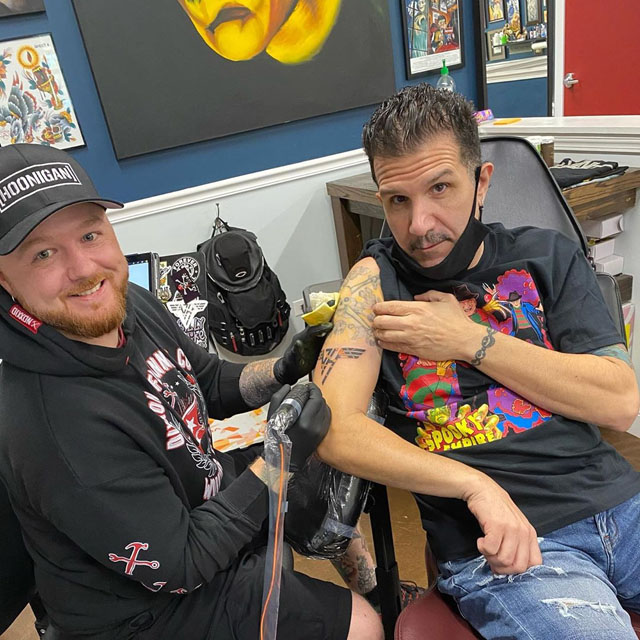 Charlie Benante Gets a Van Halen Tattoo in Honor of EVH