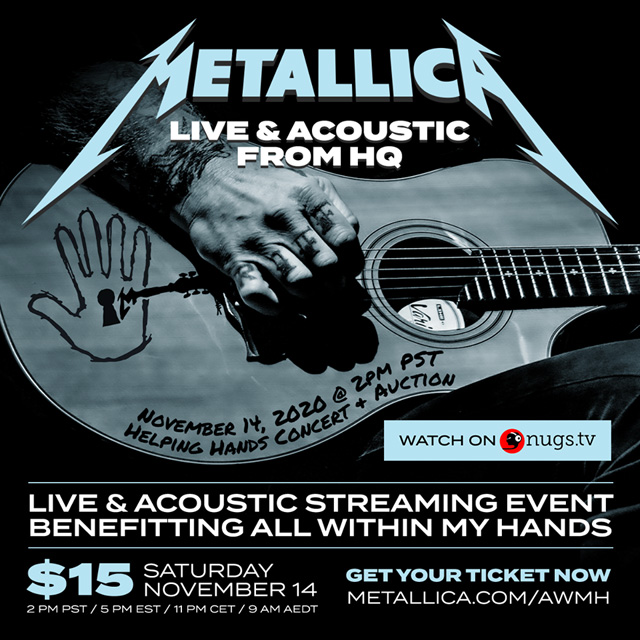 Metallica - Live & Acoustic From HQ: Helping Hands Concert & Auction
