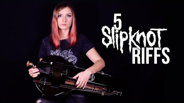 Michalina Malisz - 5 Slipknot riffs on hurdy gurdy