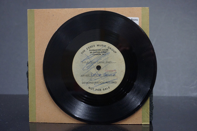Vinyl - David Bowie / Ace Kefford - A two sided acetate [by Wessex Auction Rooms]