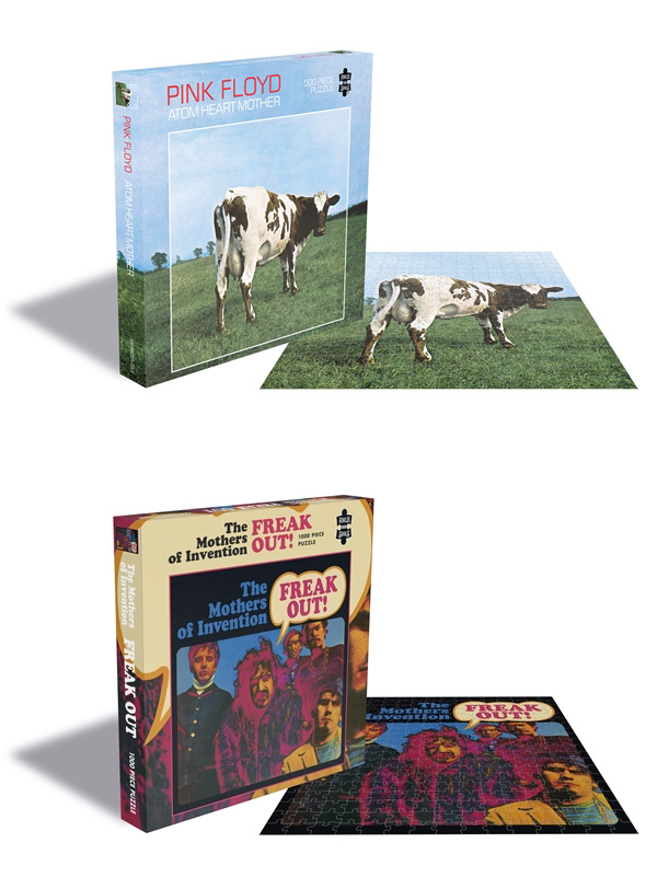 PINK FLOYD / ATOM HEART MOTHER (500 PIECE JIGSAW PUZZLE)、 FRANK ZAPPA & THE MOTHERS OF INVENTION / FREAK OUT! (1000 PIECE JIGSAW PUZZLE)