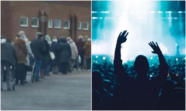 ‘Illegal rave’ in Southend just pensioners queuing for jab