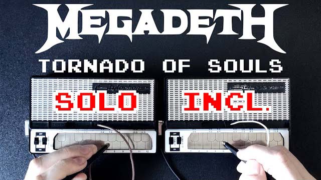 Megadeth - Tornado Of Souls (Stylophone cover w/solo)
