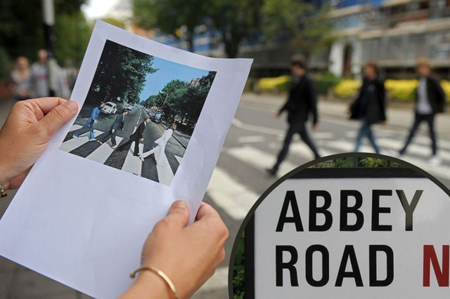 Abbey Road [Inset the Abbey Road sign ]