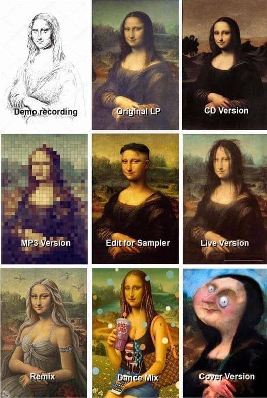If the Mona Lisa was a recording...