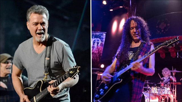 Eddie Van Halen and Marty Friedman