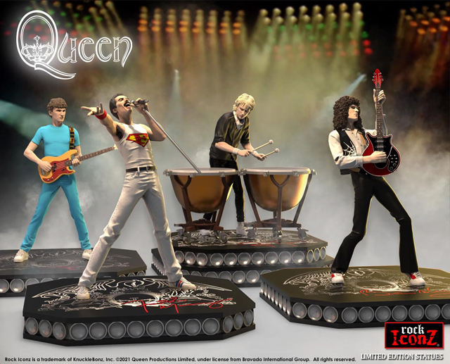 Queen Rock Iconz Statue Set