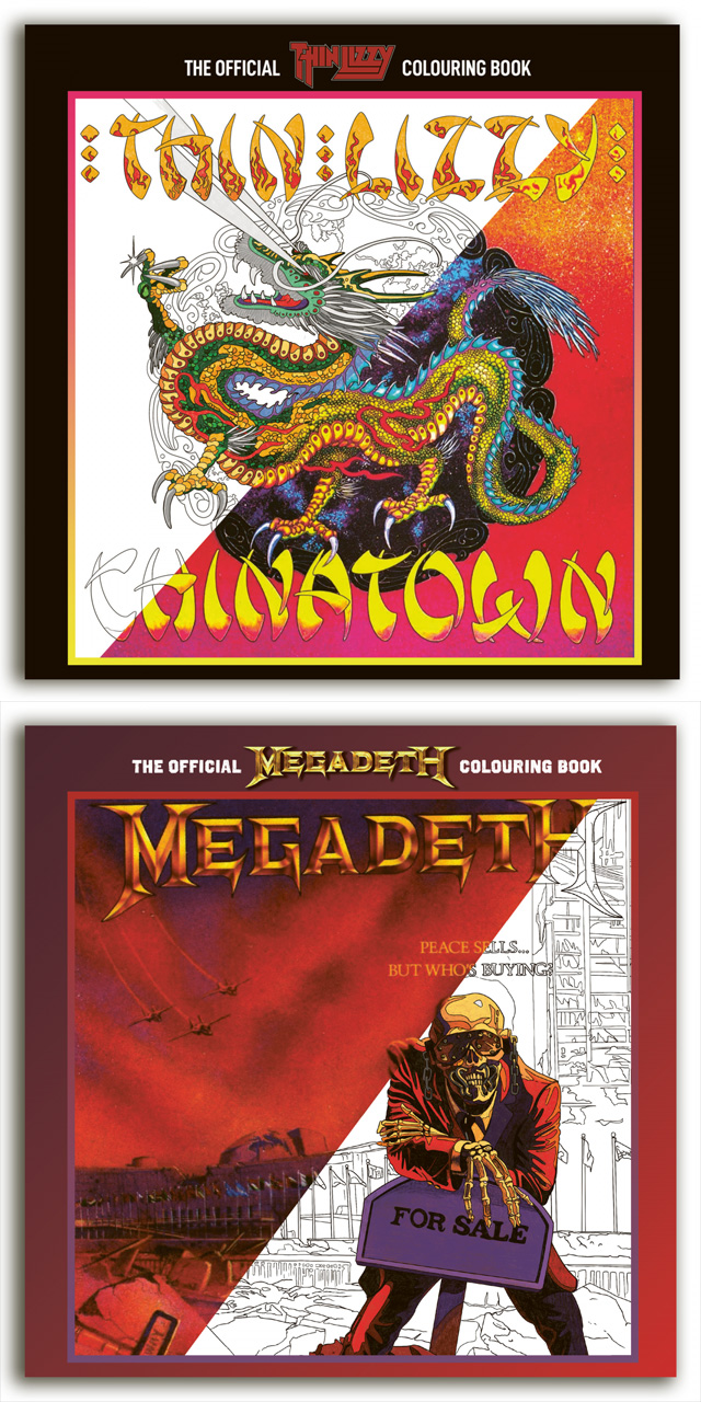 The Official Thin Lizzy Colouring Book & The Official Megadeth Colouring Book