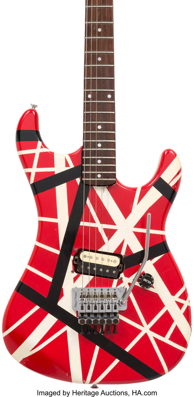 Eddie Van Halen’s Kramer Striker/Ripley Rosewood Fingerboard Frankenstrat Solid Body Electric Guitar