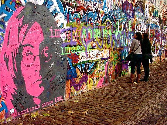 Lennon Wall  Prague