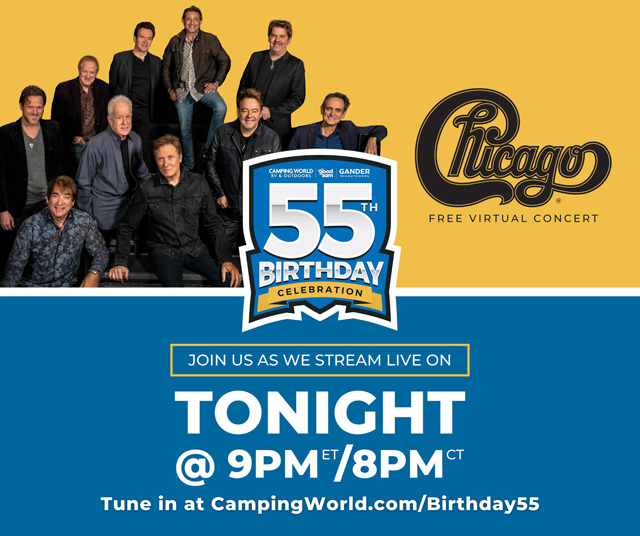 Chicago - LIVE Concert - Camping World's 55th Birthday Celebration