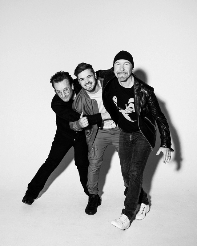 Bono and The Edge with Martin Garrix - Credit: LOUIS VAN BAAR