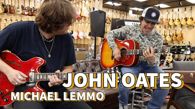John Oates from Hall & Oates with Michael Lemmo at Norman's Rare Guitars