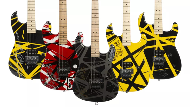 5 Eddie Van Halen signed and stage-played Charvel Art Series guitars hit the auction block