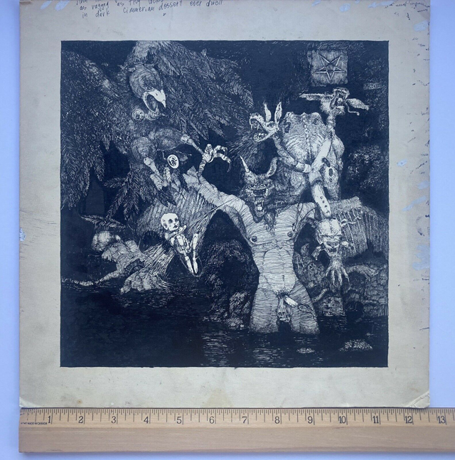 Original Misfits Wolfsblood/Earth AD album Cover Art 1982