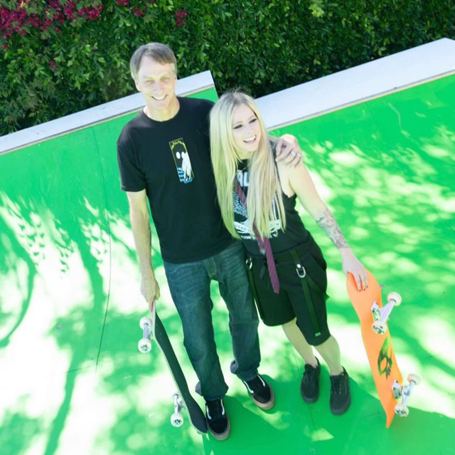 Avril Lavigne and Tony Hawk