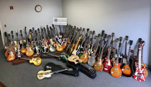 85 Counterfeit Guitars Seized at Dulles International Airport