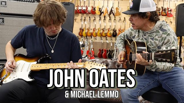 John Oates with Michael Lemmo at Norman's Rare Guitars